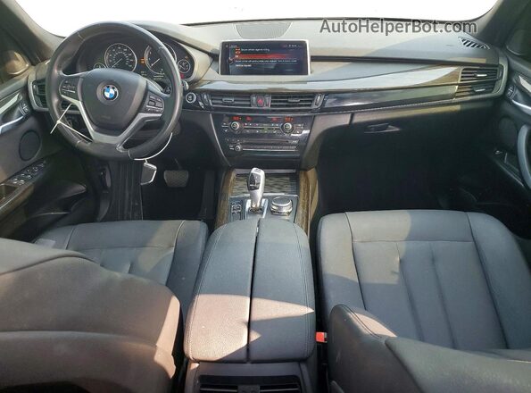 5UXKR2C34H0U21875 2017 BMW X5 Charcoal Dashboard view
