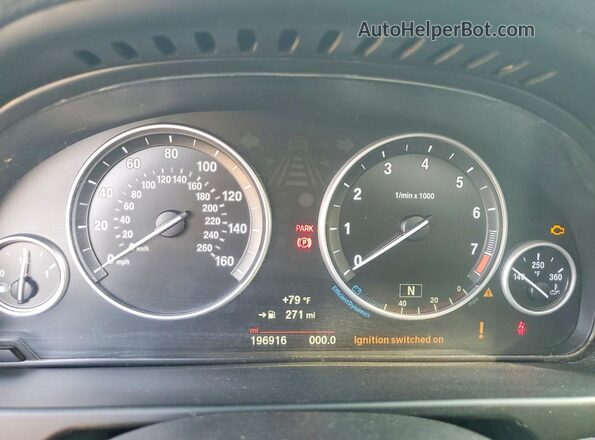 5UXKR2C34H0U21875 2017 BMW X5 Charcoal Instrument cluster view