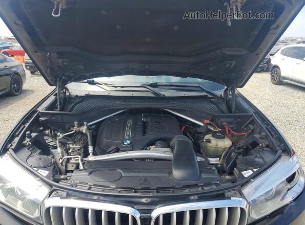 5UXKR2C50H0U19266 2017 BMW X5 Black Engine compartment view