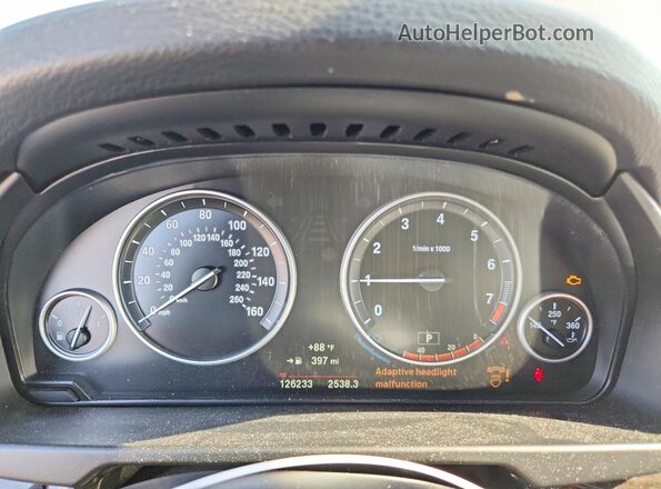 5UXKR2C52H0U20581 2017 BMW X5 Brown ხელსაწყოთა პანელის ხედი