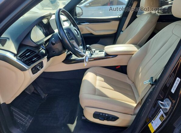 5UXKR2C52H0U20581 2017 BMW X5 Brown წინა სალონის ხედი