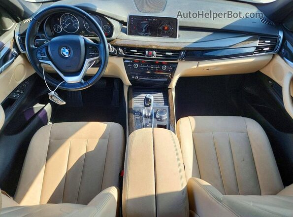 5UXKR2C52H0U20581 2017 BMW X5 Brown წინა პანელის ხედი