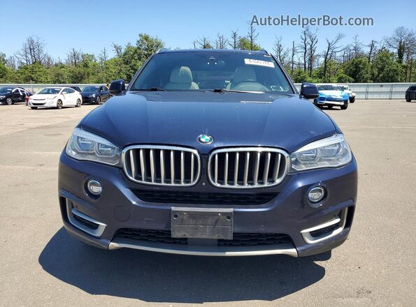 5UXKR2C54J0X09340 2018 BMW X5 Blue Widok z przodu
