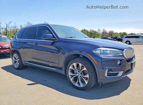 5UXKR2C54J0X09340 2018 BMW X5 Blue Przód prawy