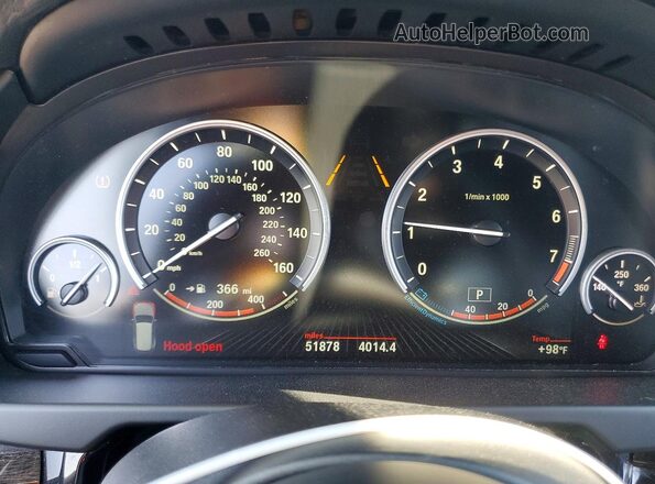 5UXKR2C56G0R72132 2016 BMW X5 Silver Սարքավորումների վահանակի տեսք