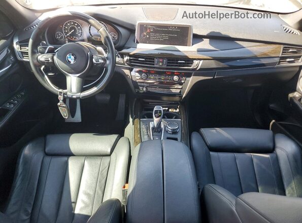 5UXKR2C56G0R72132 2016 BMW X5 Silver Առջևի վահանակի տեսք