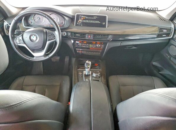 5UXKR2C57G0R69868 2016 BMW X5 Black Առջևի վահանակի տեսք