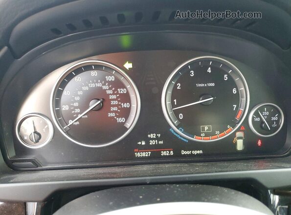 5UXKR2C57G0R71054 2016 BMW X5 Gray ხელსაწყოთა პანელის ხედი
