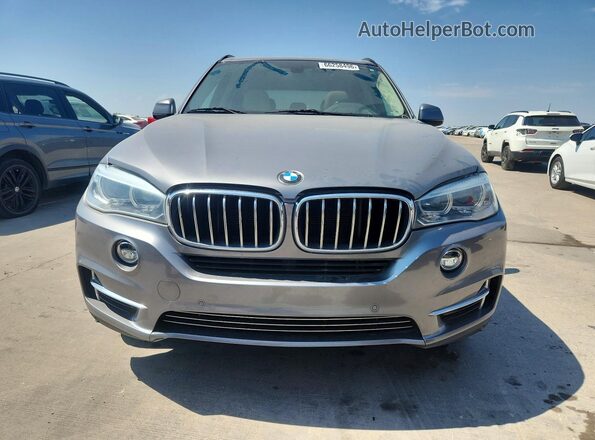 5UXKR2C58G0R72875 2016 BMW X5 Silver Widok z tyłu
