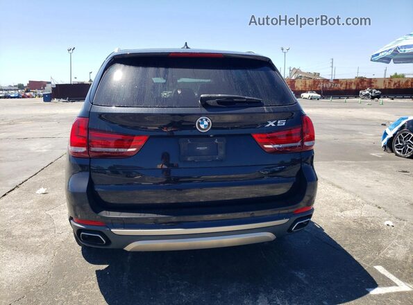 5UXKR2C58J0Z16605 2018 BMW X5 Black უკანა ხედი