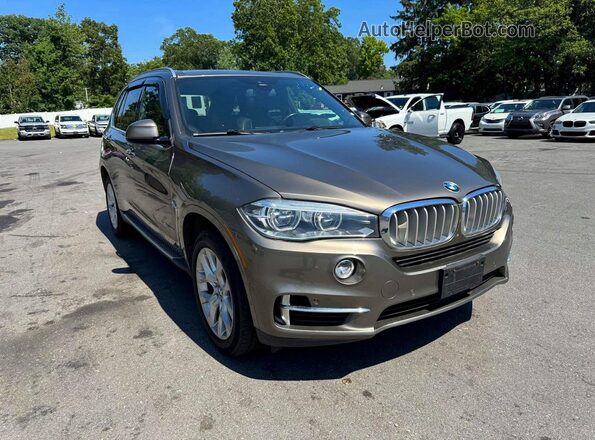 5UXKR6C58J0U15446 2018 BMW X5 Brown Delantero derecho
