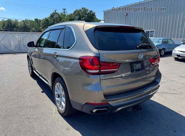 5UXKR6C58J0U15446 2018 BMW X5 Brown Trasero izquierdo