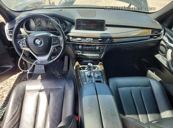 5UXKT0C30H0V95612 2017 BMW X5 Black წინა პანელის ხედი