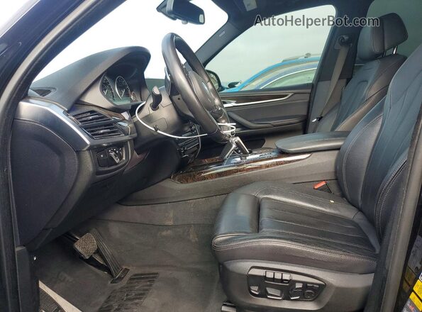5UXKT0C30H0V97070 2017 BMW X5 Black წინა სალონის ხედი