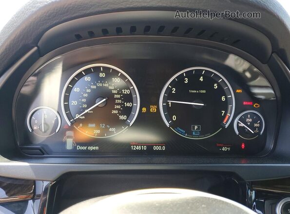 5UXKT0C30H0V97392 2017 BMW X5 Black Вид щитка приладів