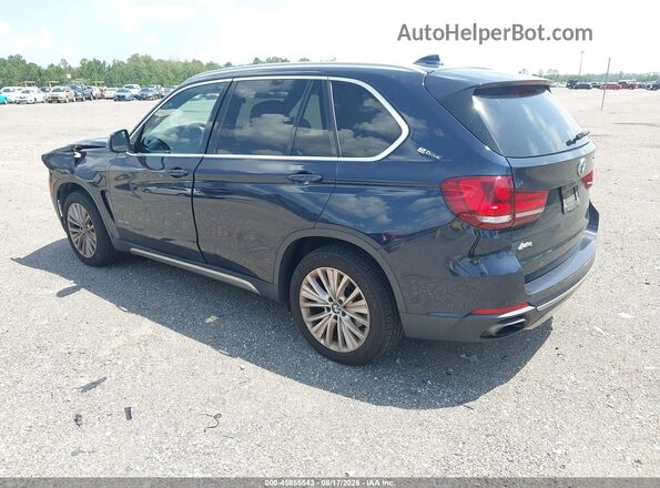 5UXKT0C31H0V96784 2017 BMW X5 Синий Задняя левая четверть
