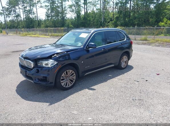 5UXKT0C31H0V96784 2017 BMW X5 Синий Передняя левая четверть