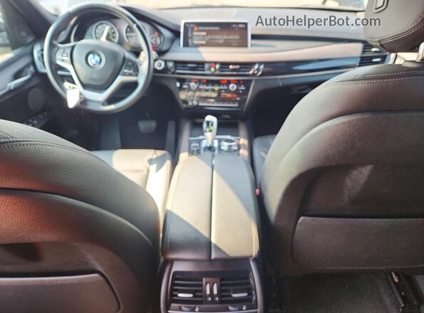 5UXKT0C33H0V95877 2017 BMW X5 Black Widok deski rozdzielczej