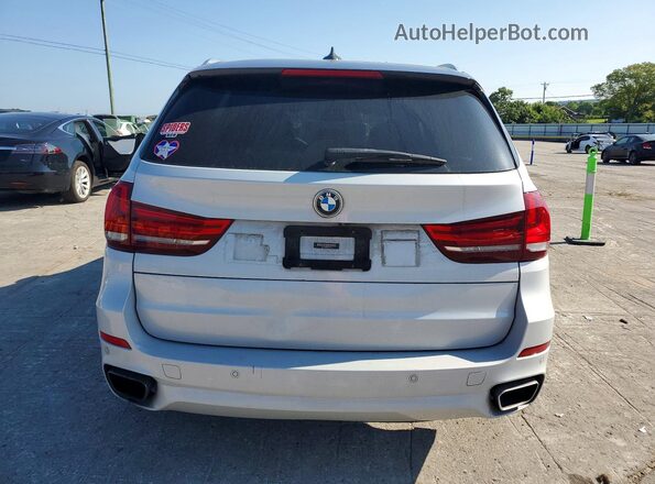 5UXKT0C38H0V97947 2017 BMW X5 Silver უკანა ხედი