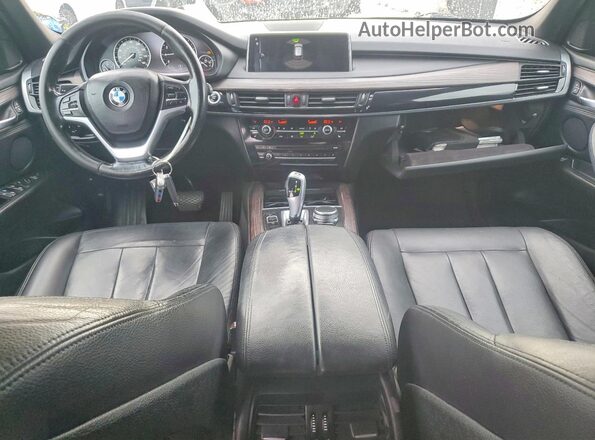 5UXKT0C50H0S80567 2017 BMW X5 Black წინა პანელის ხედი