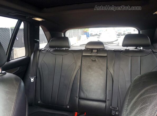 5UXKT0C50H0S80567 2017 BMW X5 Black უკანა სავარძლების ხედი
