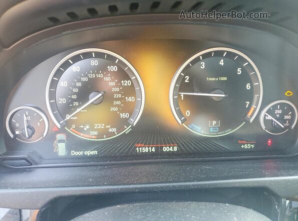 5UXKT0C51G0S79457 2016 BMW X5 Gray ხელსაწყოთა პანელის ხედი