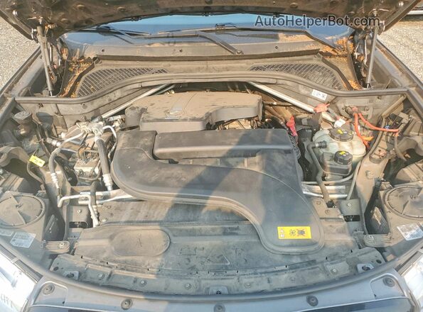5UXKT0C51G0S79457 2016 BMW X5 Gray ძრავის განყოფილების ხედი