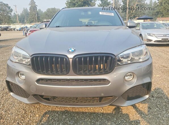 5UXKT0C51G0S79457 2016 BMW X5 Gray წინა ხედი