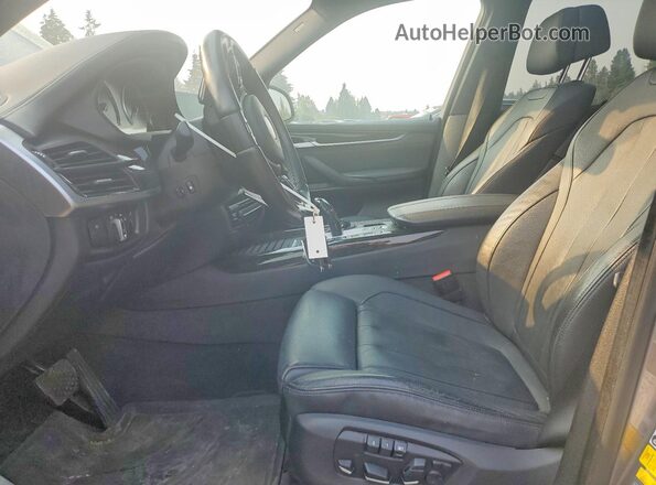 5UXKT0C51G0S79457 2016 BMW X5 Gray წინა სალონის ხედი