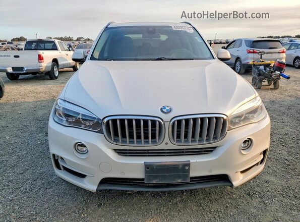 5UXKT0C52G0S77393 2016 BMW X5 White Front view