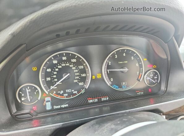 5UXKT0C52G0S79595 2016 BMW X5 Синий Вид щитка приборов