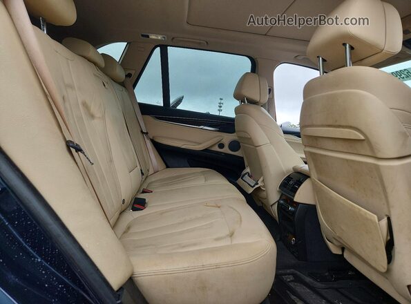 5UXKT0C52G0S79595 2016 BMW X5 Синий Вид задней части салона
