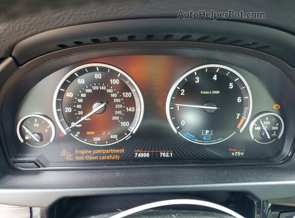 5UXKT0C54G0F74572 2016 BMW X5 Silver Instrument cluster view