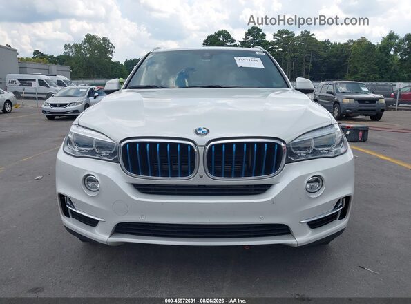 5UXKT0C55J0V98335 2018 BMW X5 White ხელსაწყოთა პანელის ხედი