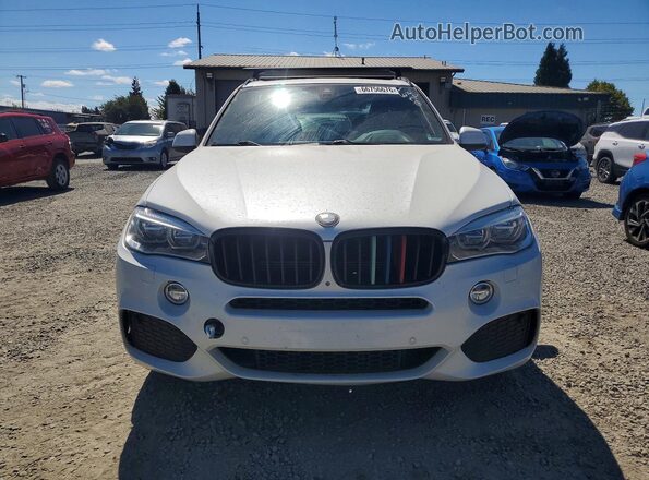 5UXKT0C56H0S79990 2017 BMW X5 White წინა პანელის ხედი