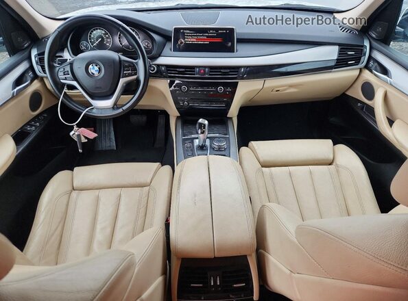 5UXKT0C57G0S76675 2016 BMW X5 White წინა პანელის ხედი