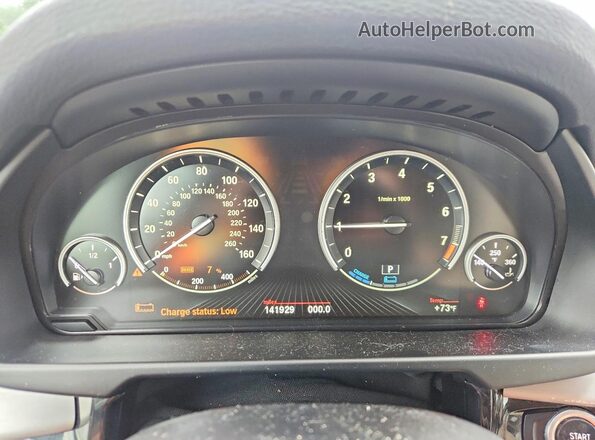5UXKT0C57G0S76675 2016 BMW X5 White ხელსაწყოთა პანელის ხედი