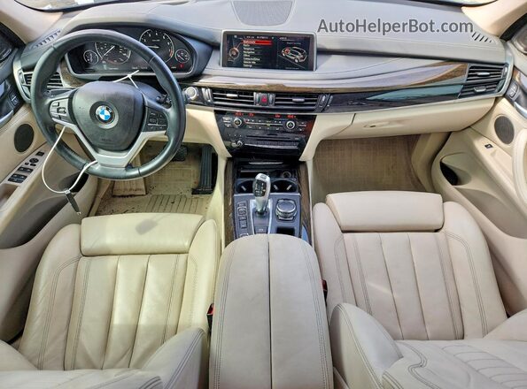 5UXKT0C58G0F74901 2016 BMW X5 Silver წინა პანელის ხედი