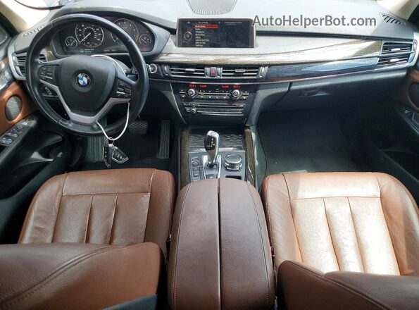 5UXKT0C59G0S77469 2016 BMW X5 Gray Вид панелі приладів