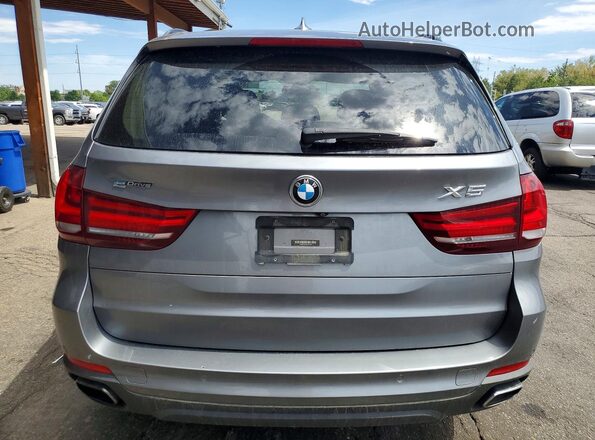 5UXKT0C59G0S77469 2016 BMW X5 Gray Вид ззаду