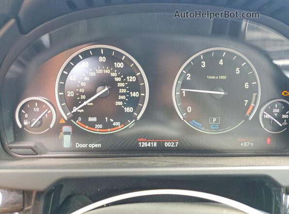 5UXKT0C59G0S77469 2016 BMW X5 Gray Вид щитка приладів