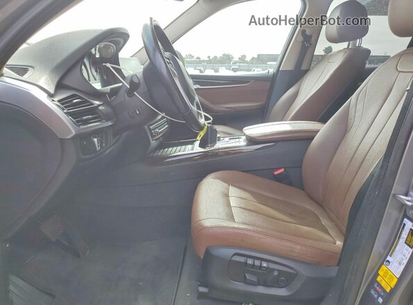 5UXKT0C5XG0F75483 2016 BMW X5 Gray წინა სალონის ხედი