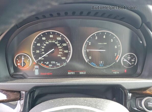 5UXKT0C5XG0F75483 2016 BMW X5 Gray ხელსაწყოთა პანელის ხედი