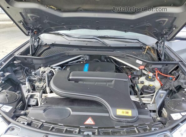 5UXKT0C5XG0F75483 2016 BMW X5 Gray ძრავის განყოფილების ხედი