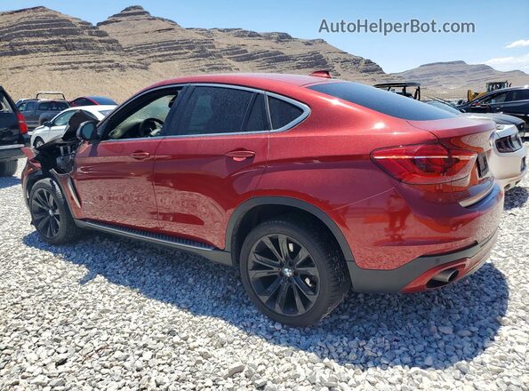 5UXKU0C34H0G68061 2017 BMW X6 Red Trasero izquierdo
