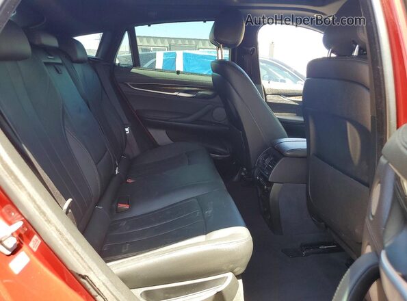 5UXKU0C34H0G68061 2017 BMW X6 Red Vista interior trasera
