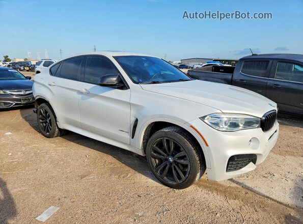 5UXKU0C56H0F99701 2017 BMW X6 Белый Передняя правая четверть