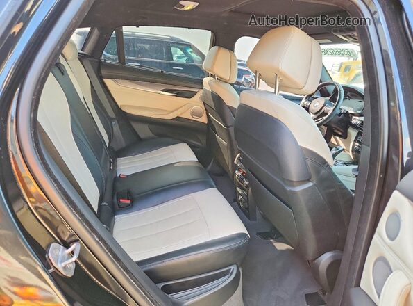 5UXKU0C58K0H98773 2019 BMW X6 Black Вид задніх сидінь