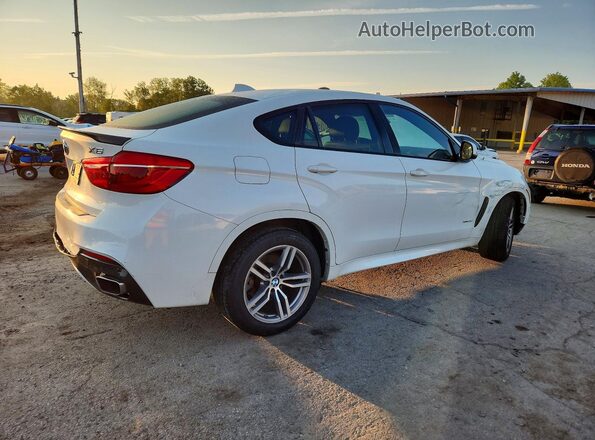 5UXKU2C34H0U29912 2017 BMW X6 White Հետևի աջ