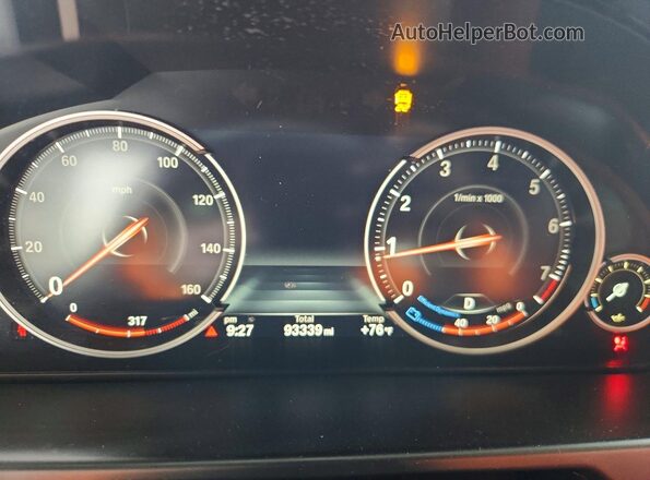 5UXKU2C39H0X47864 2017 BMW X6 Black Սարքավորումների վահանակի տեսք